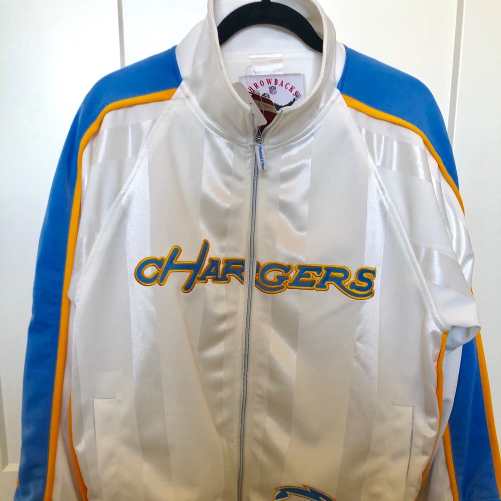 Mitchell & Ness NWT LA Chargers Track Jacket